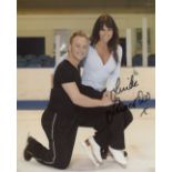 Linda Lusardi, Dancing On Ice, 8x10 photo from the popular TV show Dancing On Ice signed by former