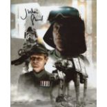 Star Wars 8x10 movie scene montage photo signed by actor Julian Glover as General Veers. All