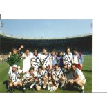 Football West Ham 1980 FA Cup 10x8 Colour Photo Signed By 9 Of The Hammers Winning Side Includes