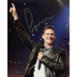 Pop Star. 8x10 photo signed by boy band pop star Lee Ryan of the group 'Blue'. Ryan is also a TV