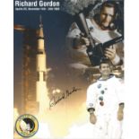 Space Astronaut Richard Gordon signed 10x8 colour montage photo. All autographs come with a