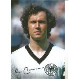 Franz Beckenbauer signed 11x8 colour photo. All autographs come with a Certificate of