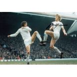 GORDON McQUEEN 1974, football autographed 12 x 8 photo, a superb image depicting McQueen and his