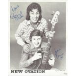 New Ovation signed 10x8 black and white photo. All autographs come with a Certificate of