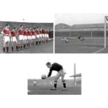 Manchester United Busby Babes. This beautiful set of three large 16"x12" photos depict the famous