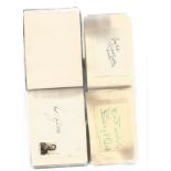 2 small autograph albums crammed full of signatures circa 1950's. Some of names included are Sandy