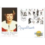 Margaret Thatcher signed Autographed Editions FDC. All autographs come with a Certificate of