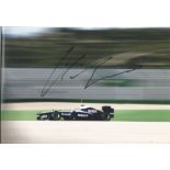 Nico Hulkenberg signed 12x8 action colour photo while racing for Williams. The Williams team have