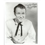 Roy Rogers signed 10x8 black and white photo. All autographs come with a Certificate of