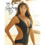 Caroline Munro signed 10x8 colour photo in swimsuit. All autographs come with a Certificate of