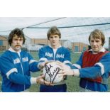 JOHN LUKIC 1979, football autographed 12 x 8 photo, a superb image depicting Lukic and fellow