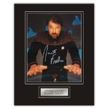 Stunning Display! Star Trek Jonathan Frakes hand signed professionally mounted display. This