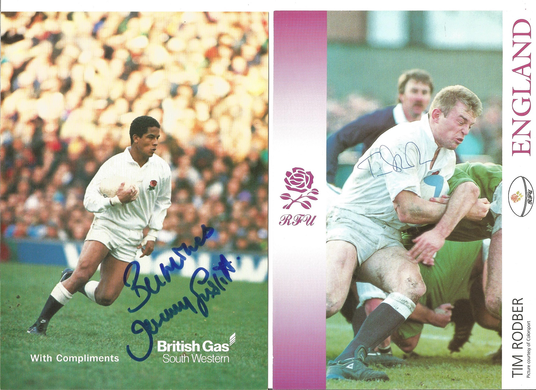 Rugby Collection. Assortment of signed photos. Signatures include Martin Johnson, Tim Rodber, Will - Image 2 of 3