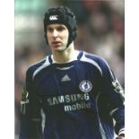 Petr Cech signed 10 x 8 inch from his time at Chelsea. He will be remembered as one of the best goal