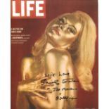 007 Bond girl, lovely 8x10 photo signed by Goldfinger actress Shirley Eaton who has also added her