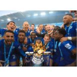 Claudio Ranieri Leicester City Signed 16 x 12 inch football photo. All autographs come with a