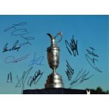 B Golf Open multi Signed 16 x 12 inch golf colour photo. All autographs come with a Certificate of