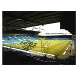 Leeds multi Leeds United Signed 16 X 12 inch football photo. All autographs come with a
