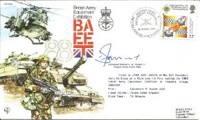 British Army Equipment Exhibition 88 signed FDC. Signed by Lieutenant Colonel K. W. Farrant and