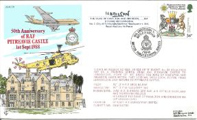 50th Anniversary of RAF Pitreavie Castle 1st Sept 1988 signed FDC No. 158 of 500. Signed by The Duke