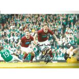 Darren Barr Hearts Signed 12 x 8 inch football photo. All autographs come with a Certificate of