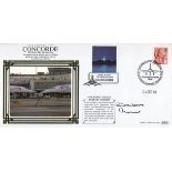 Concorde. Benham Concorde FDC signed by the first and only ever female Concorde Pilot, the late