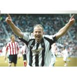 Alan Shearer Newcastle Signed 12 x 8 inch football photo. All autographs come with a Certificate