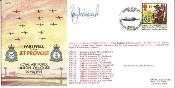 Farewell to the Jet Provost RAF Linton -on-Ouse 20 May 1993 signed FDC No. 377 of 500. Signed by Flt