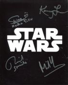Star Wars multi signed 8x10 photo signed by Shihono Shihoko Nagai, Richard Stride, Miltos