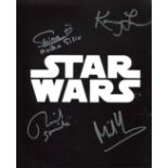 Star Wars multi signed 8x10 photo signed by Shihono Shihoko Nagai, Richard Stride, Miltos