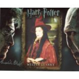 Harry Potter. 8x10 Harry Potter movie photo signed by actress Melita Clarke as a Wizard. All