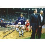 Kevin Ratcliffe and Howard Kendall Everton Signed 12 x 8 inch football photo. All autographs come