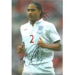 Football Glen Johnson 12x8 signed colour photo pictured in action for England. All autographs come