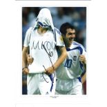 Angelos Charisteas Greece Signed 16 x 12 inch football photo. All autographs come with a Certificate