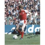 Football Leighton James 10x8 signed colour photo pictured in action for Wales. All autographs come