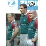 Graham Rowntree Leicester Tigers 12 x 8 signed rugby photo. All autographs come with a Certificate