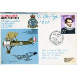 Tom Sopwith. RAF cover signed by Sopwith Camel designer and Great War aviator Sir Tom Sopwith. All