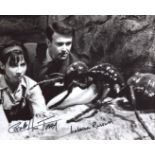 Doctor Who 8x10 scene photo signed by actors William Russell and Carole Ann Ford. All autographs