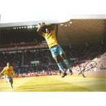 Yannick Bolasie Crystal Palace Signed 10 x 8 inch football photo. All autographs come with a