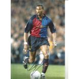 Winston Bogarte Barcelona Signed 12 x 8 inch football photo. All autographs come with a