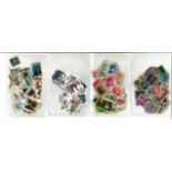 Worldwide stamp collection 4 small glory bags includes 1, Europe, 1 Rest of the world, 1 bag high
