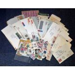 World postage collection interesting selection of envelopes from the USA and Canada dating back to