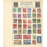 European Stamp collection 5 loose album sleeves countries include Switzerland and East Germany. We