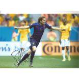 Danny Landzaat Holland Signed 12 x 8 inch football photo. All autographs come with a Certificate of