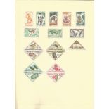 European Stamp collection 5 loose album leaves includes France, Monaco and San Marino. We combine