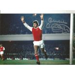 Malcolm Mcdonald Arsenal Signed 12 x 8 inch football photo. All autographs come with a Certificate