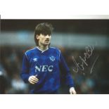 Ian Snodin Everton Signed 12 x 8 inch football photo. All autographs come with a Certificate of