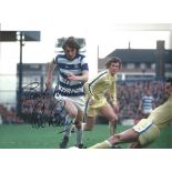 Stan Bowles QPR Signed 12 x 8 inch football photo. All autographs come with a Certificate of