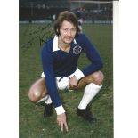 Frank Worthington Leicester City Signed 12 x 8 inch football photo. All autographs come with a
