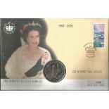Coin First Day Cover The Queens Golden Jubilee 1952-2002 PM Guernsey 30th April 2002. We combine